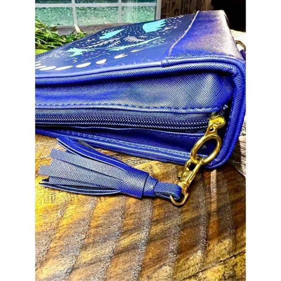 šSOLDšARCHER & OliveĀ Navy BlueāJournal Bag - pre owned Tag and Zipper Tassel - Picture 6 of 9
